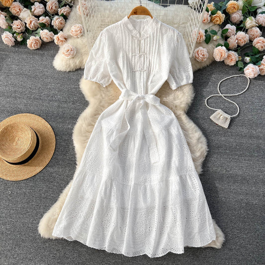 Lux Bubble Short-sleeved Dress
