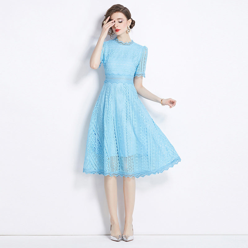 Lavinia french blue dress