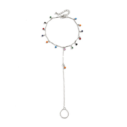 Fringed Continuation Finger Anklet