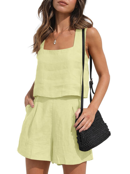 Lila Square Neck Co-ord