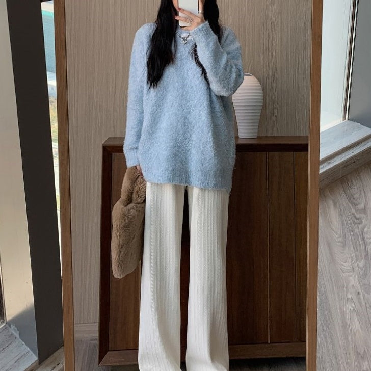Addison Fleece Wide-leg Pants