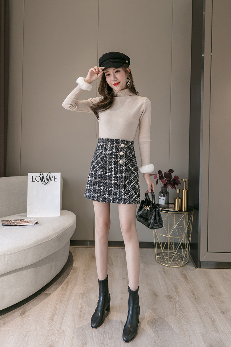 Seo-yeon tweed skirt