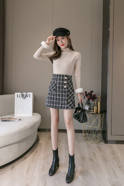 Seo-yeon tweed skirt