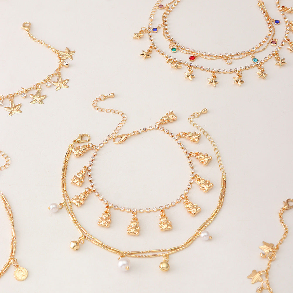 Shell Leaf Anklet