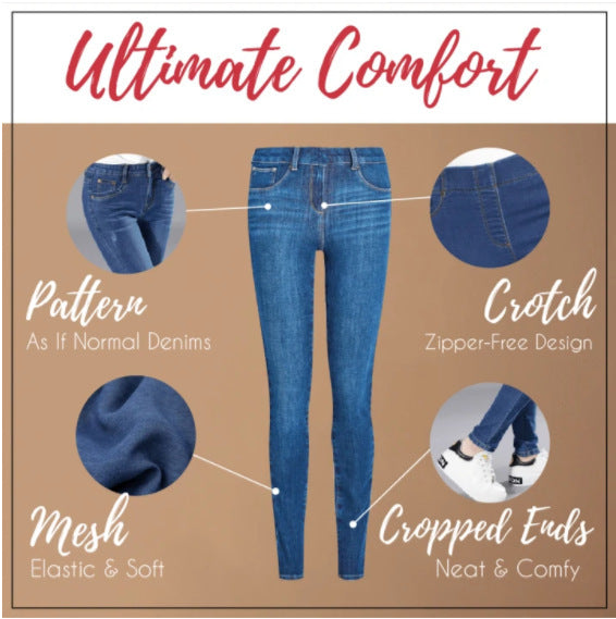 Fallon seamless stretch-leg jeans