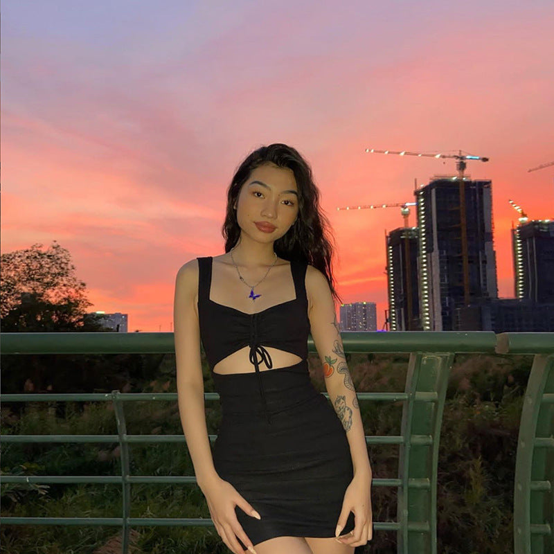 Obsidian Nights Cutout Dress