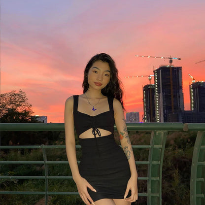 Obsidian Nights Cutout Dress