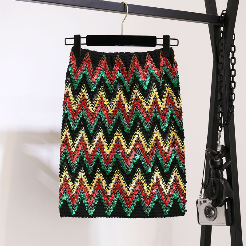 Seasa Sequin Skirt