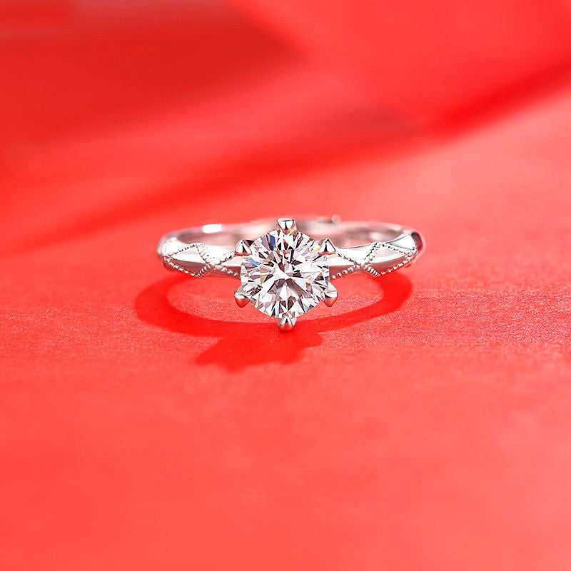 Moissan Diamond Ring