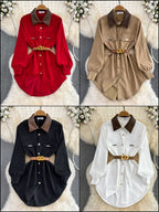 Amelia luxury shirts (with free belt)