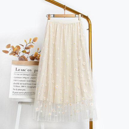 Daisy Chiffon A- Line Skirt