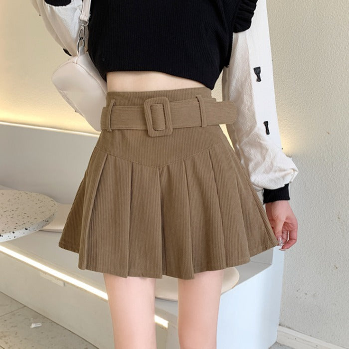 Rustic Elegance Pleat Skirt