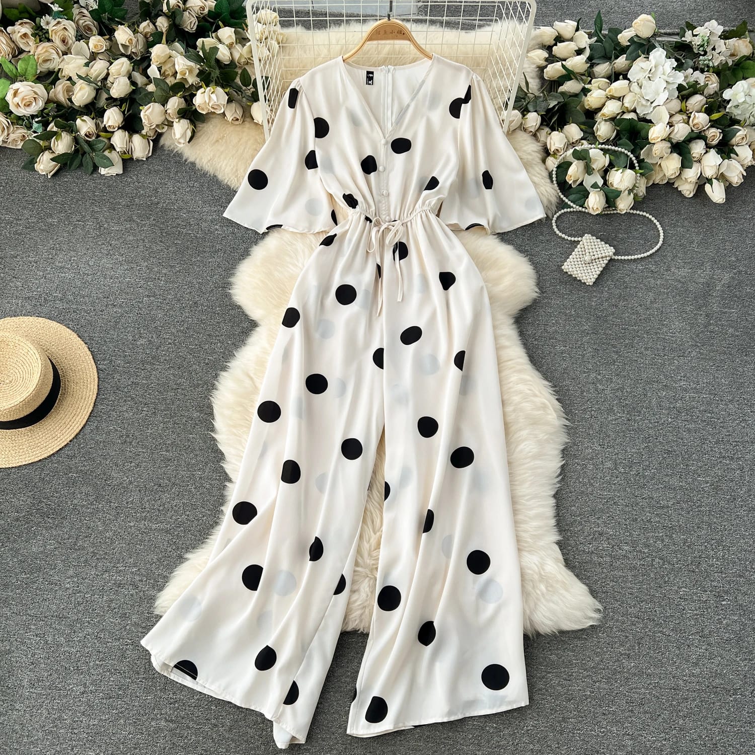 Luxury Polka Jumpsuit