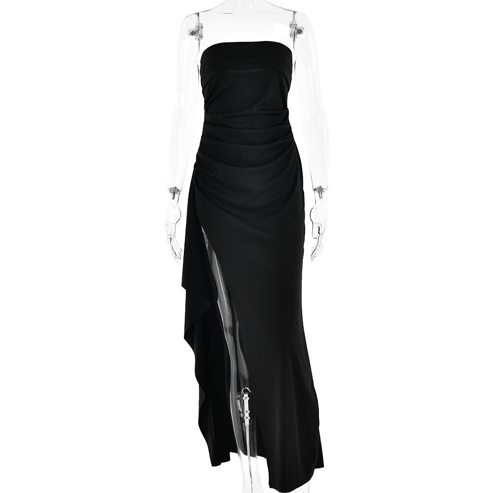 Irena Strapless Split Long Dress