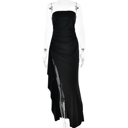 Irena Strapless Split Long Dress