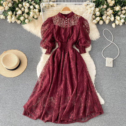 Princess Vintage Elegant Lace Dress Girl