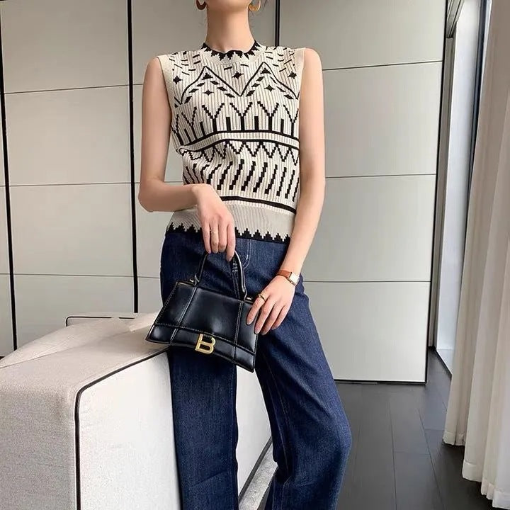Eliana Knitted Vintage Vest