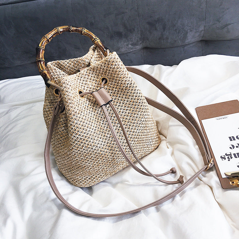 Piper Bamboo bucket bag