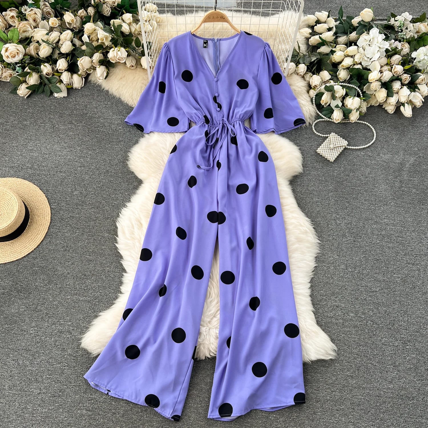 Luxury Polka Jumpsuit