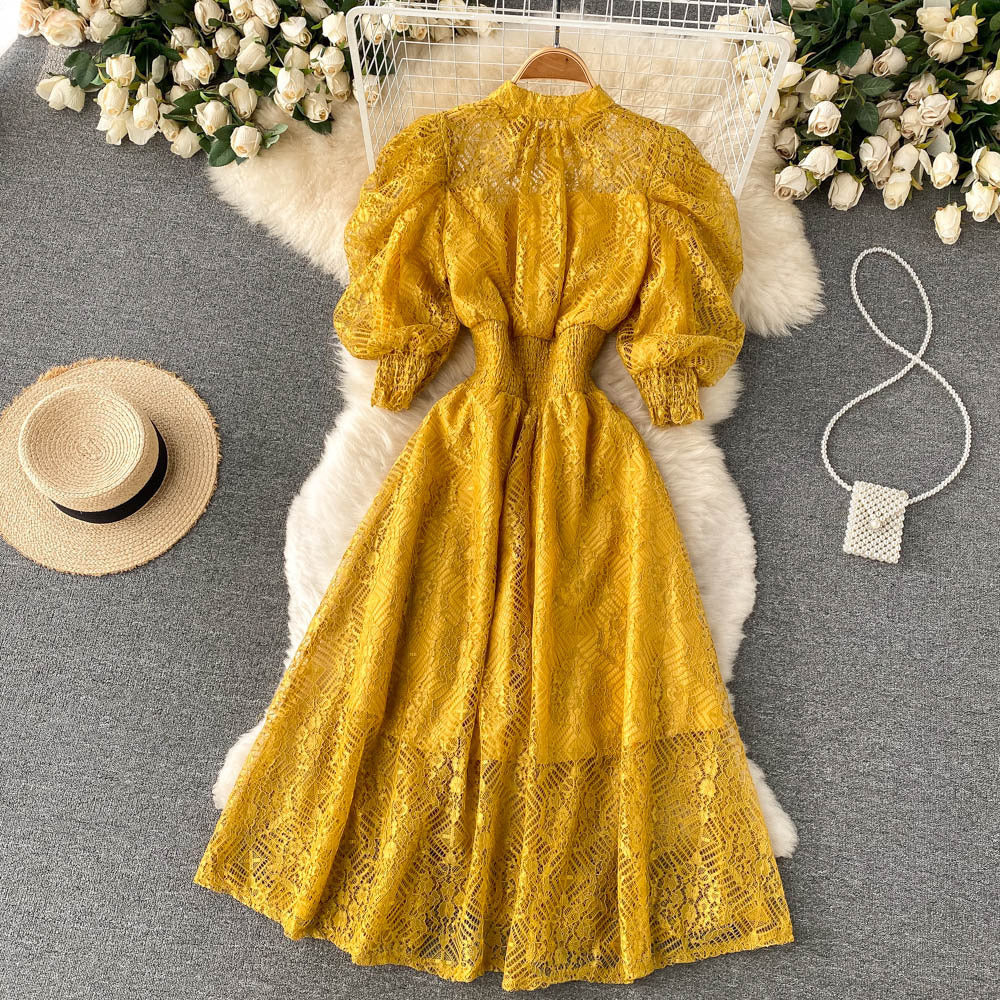 Princess Vintage Elegant Lace Dress Girl