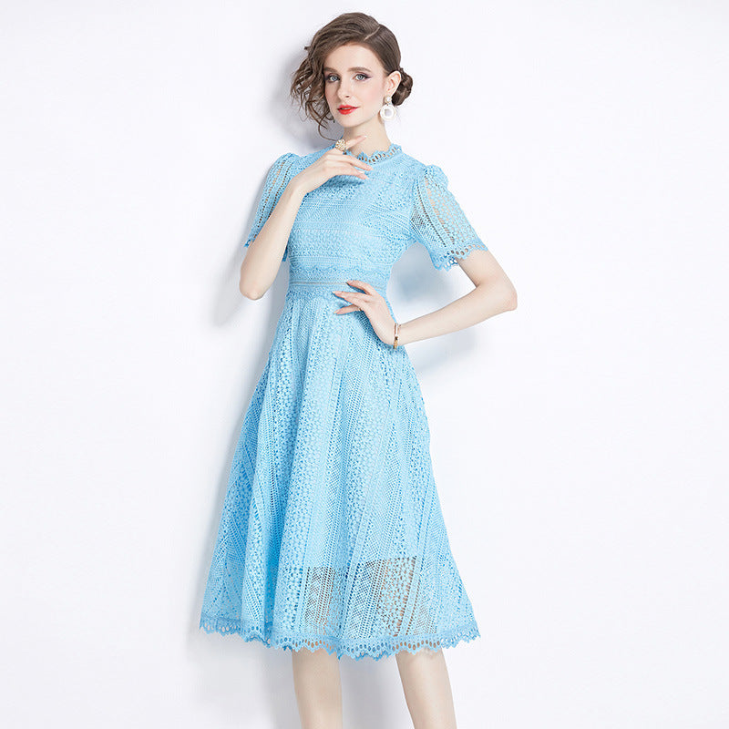 Lavinia french blue dress