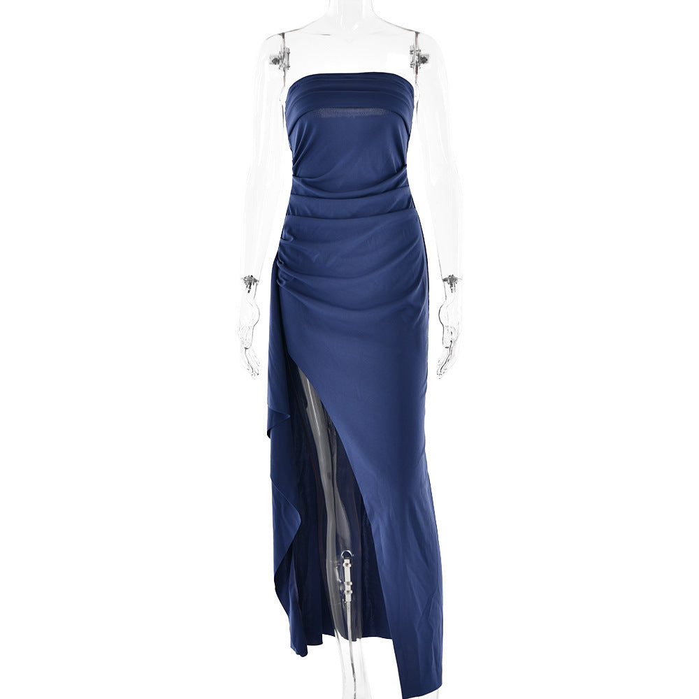 Irena Strapless Split Long Dress