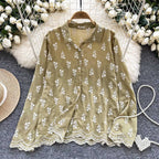 Sunflower Embroidery Shirt 🌻