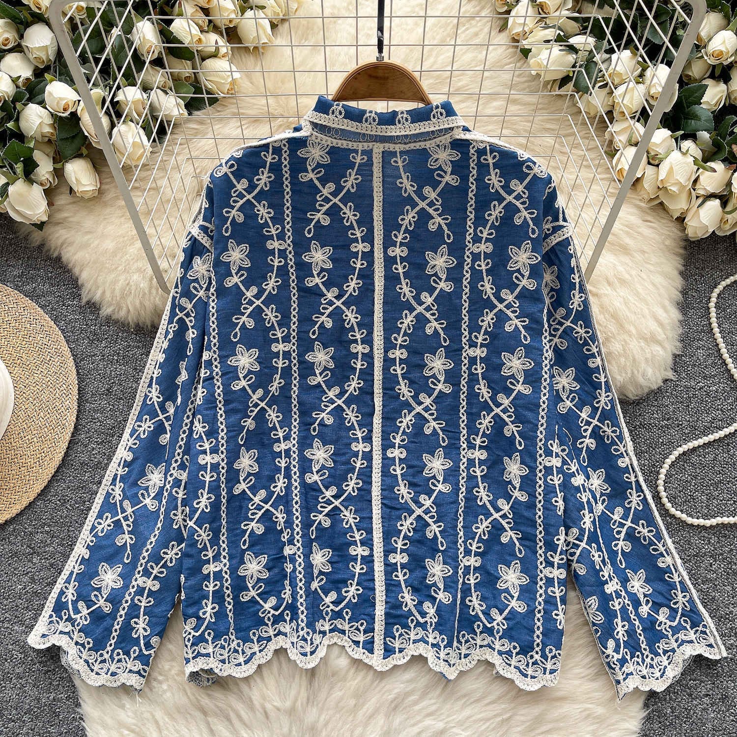 Tracy Luxury Embroidery Shirt