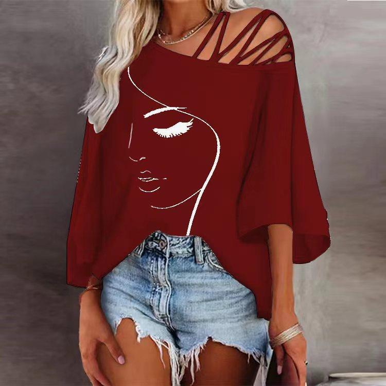 Strappy Face Art Tee