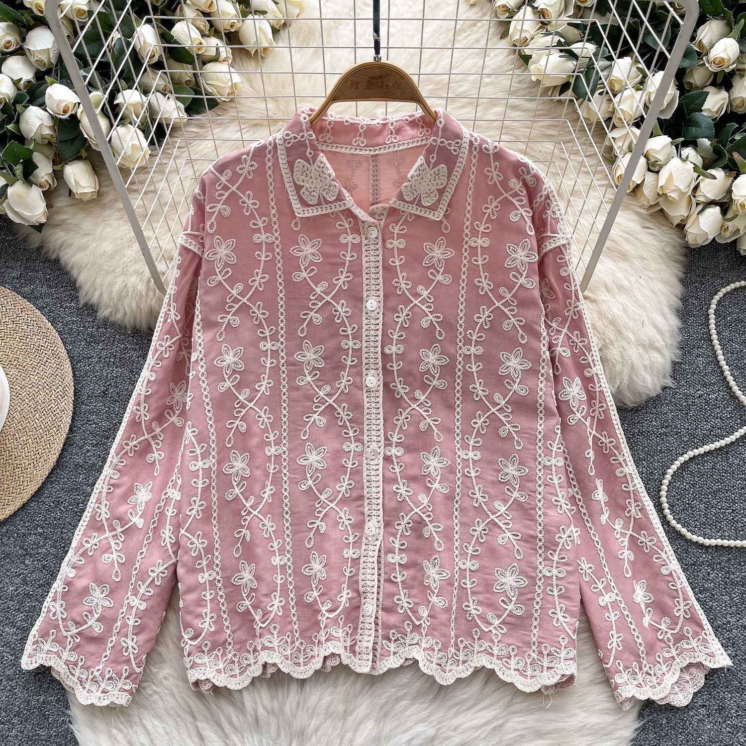 Tracy Luxury Embroidery Shirt