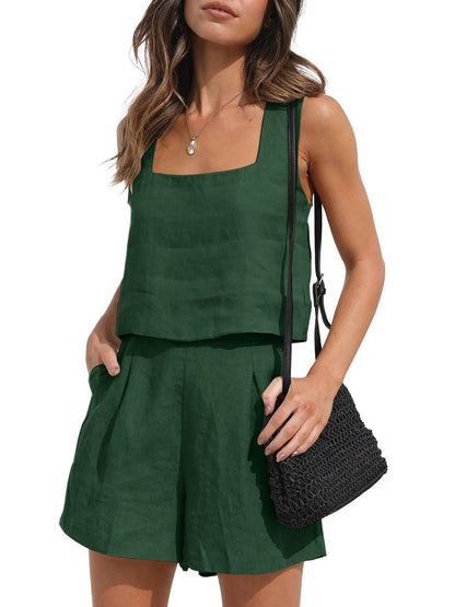 Lila Square Neck Co-ord