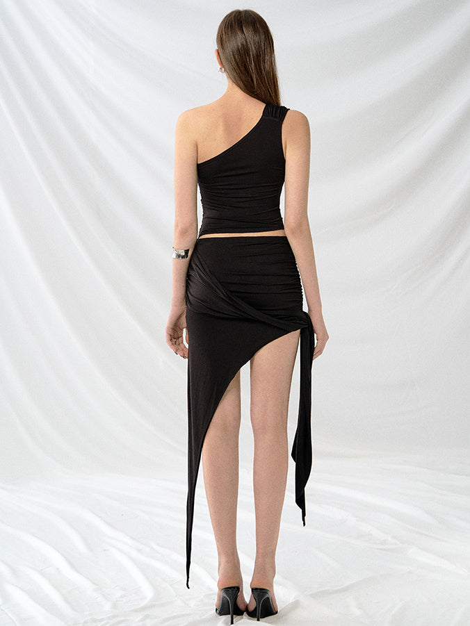 Sasha Cutout One-Shoulder CO-ORD