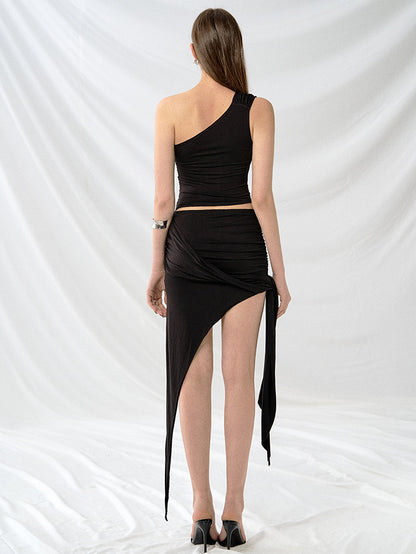 Sasha Cutout One-Shoulder CO-ORD