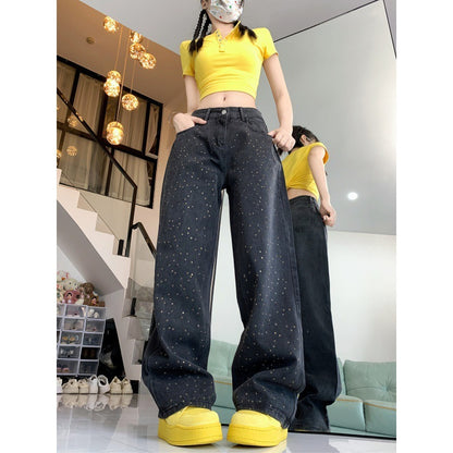Tira Straight Wide Leg Jeans