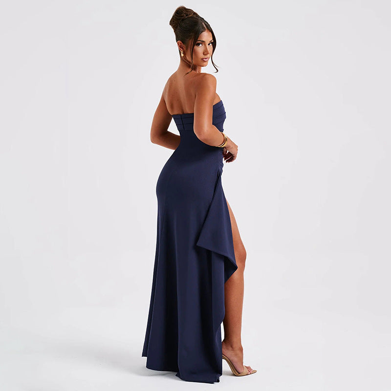 Irena Strapless Split Long Dress