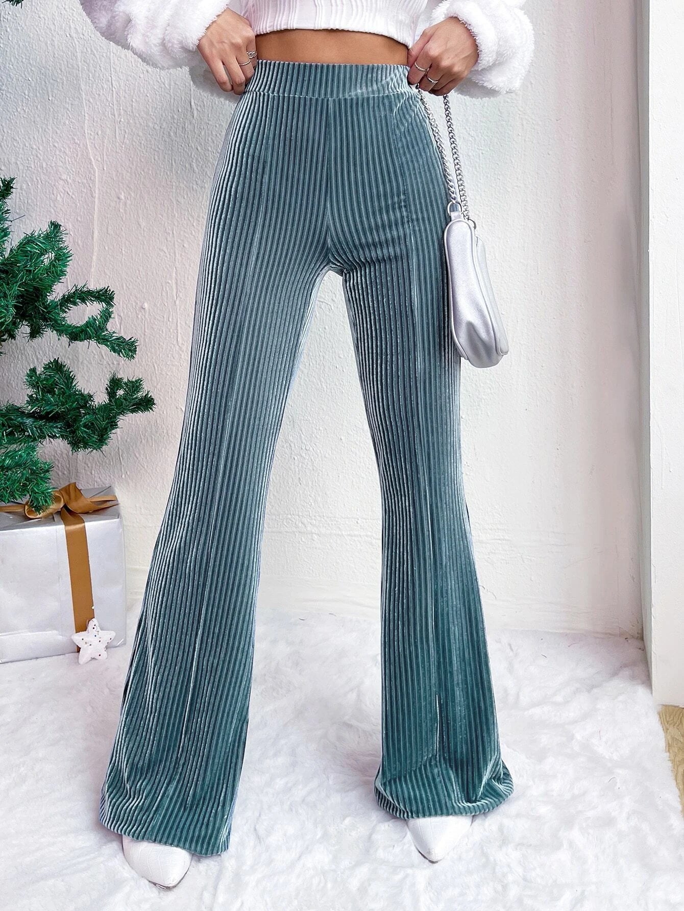 Celina Corduroy Bell-bottom Pants