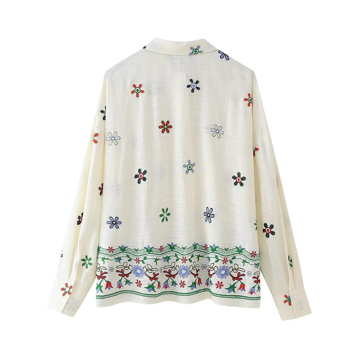 Jazzie Flower Embroidered linen co-ord