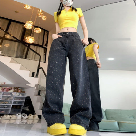Tira Straight Wide Leg Jeans