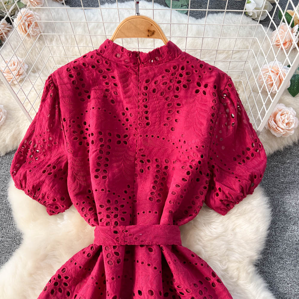 Lux Bubble Short-sleeved Dress
