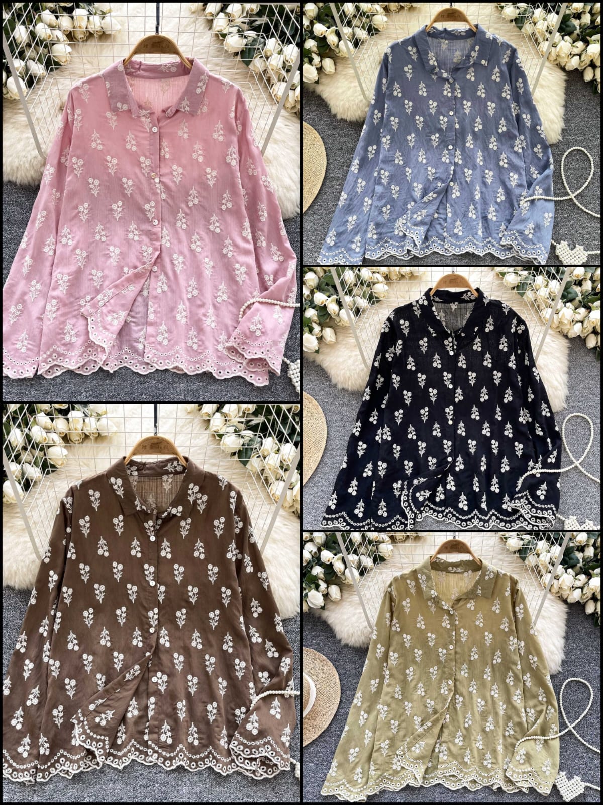 Sunflower Embroidery Shirt 🌻