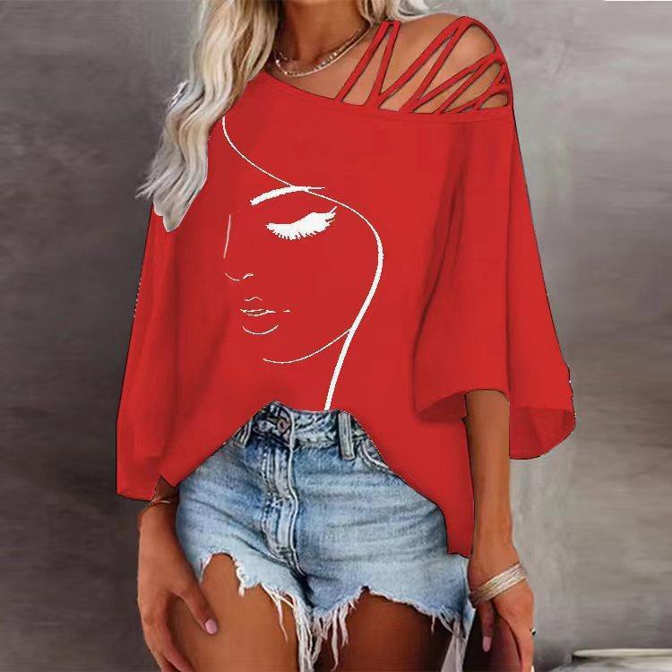 Strappy Face Art Tee