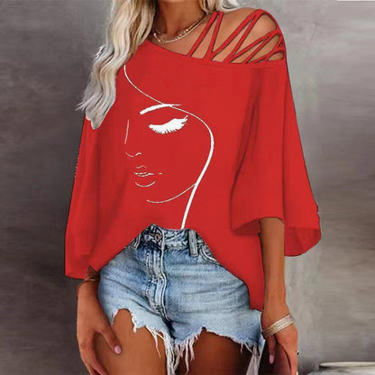 Strappy Face Art Tee