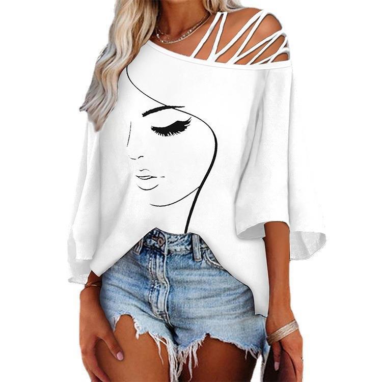 Strappy Face Art Tee
