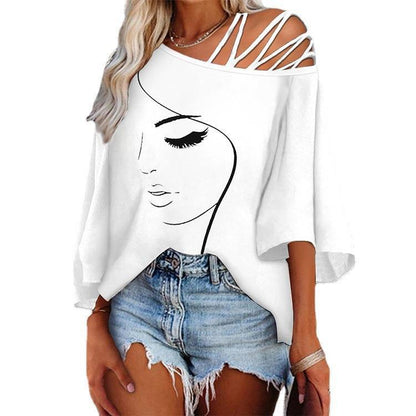 Strappy Face Art Tee