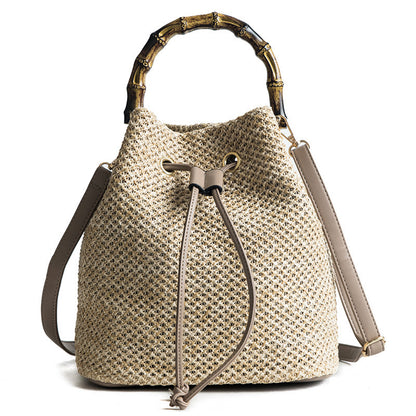 Piper Bamboo bucket bag