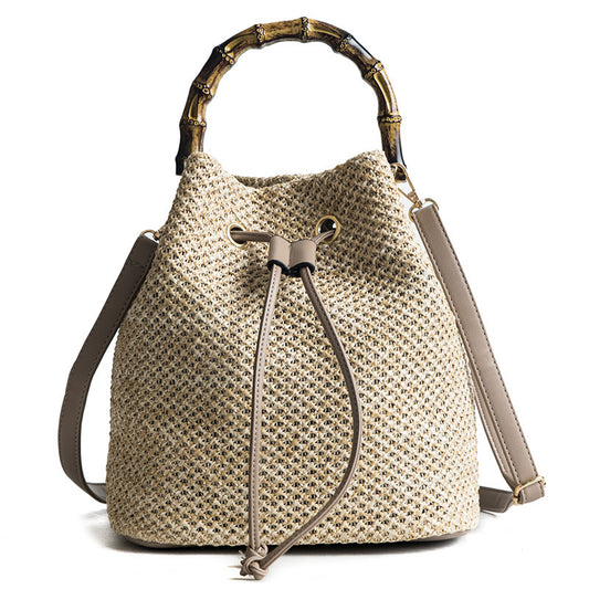Piper Bamboo bucket bag