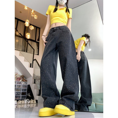 Tira Straight Wide Leg Jeans