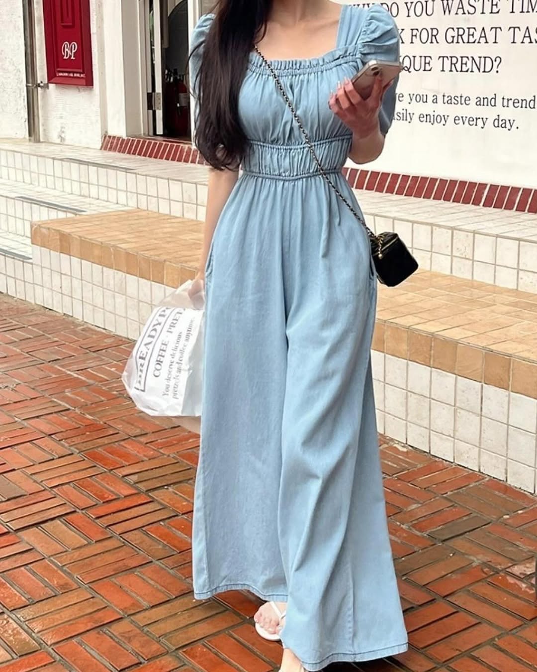 Gina Luxury Denim Jumpsuit