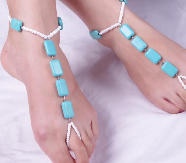 Aqua-charm Anklets