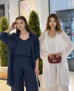 Bracy Luxury 3 Pc Linen Coord Set